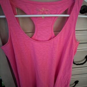 Pink Sleeveless Athletic Top